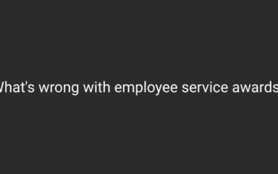 What’s wrong with Employee Service Award Programs?